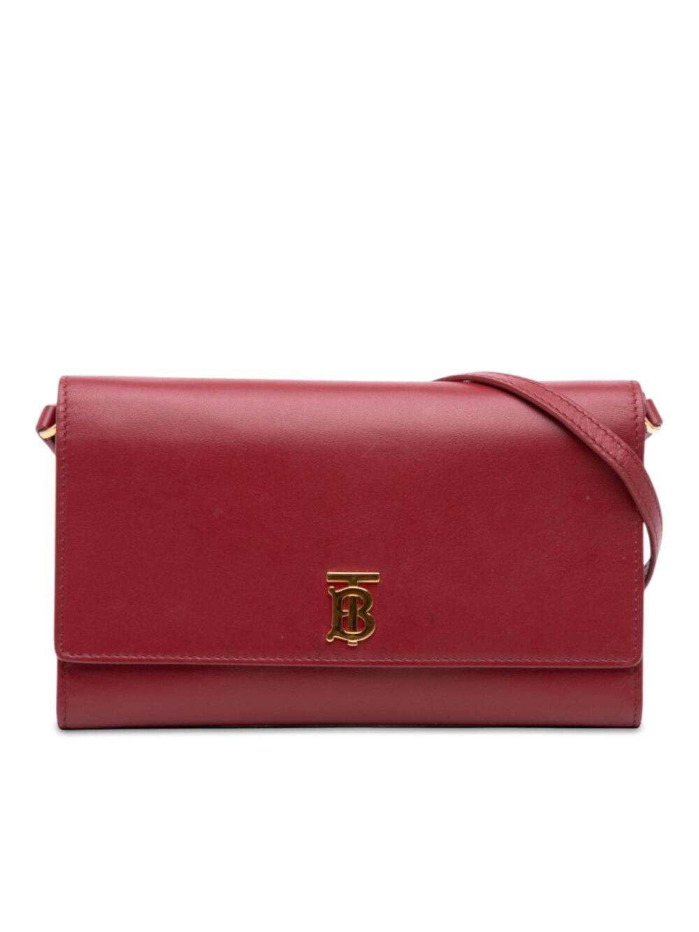 Burberry Hannah Wallet On Chain Leather #366739B46B